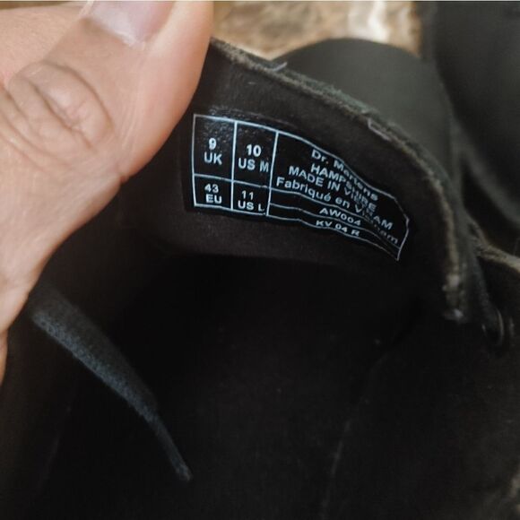 Dr Martens men's Airwair black leather fashion shoes size 10.   562 - Picture 10 of 11